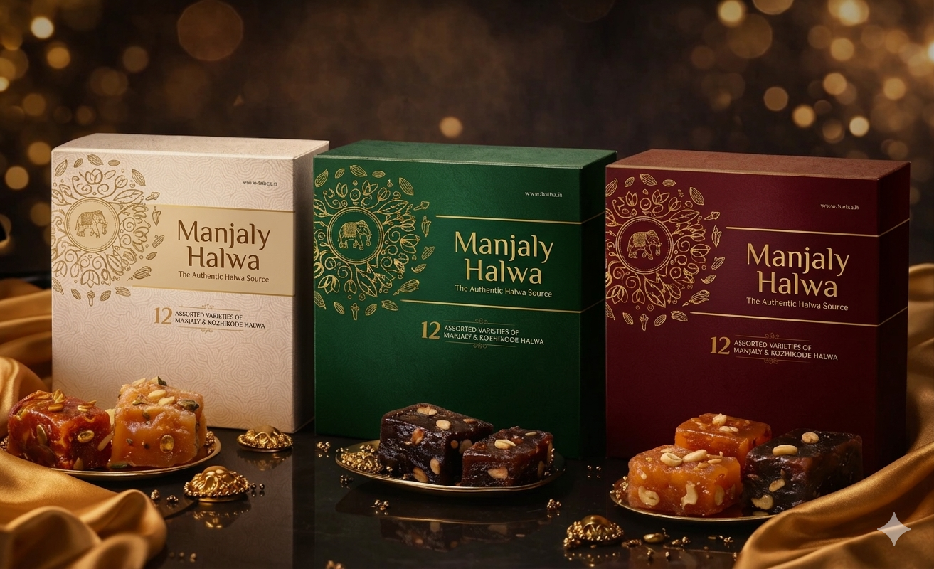 Traditional Kerala Halwa platter